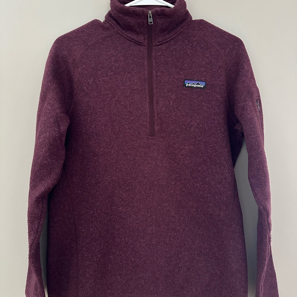 Women’s Medium Maroon Patagonia Better Sweater 1/4 Zip